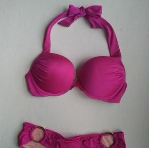 VS Bombshell Cheeky Ring Bikini~Magenta 💜 Pink